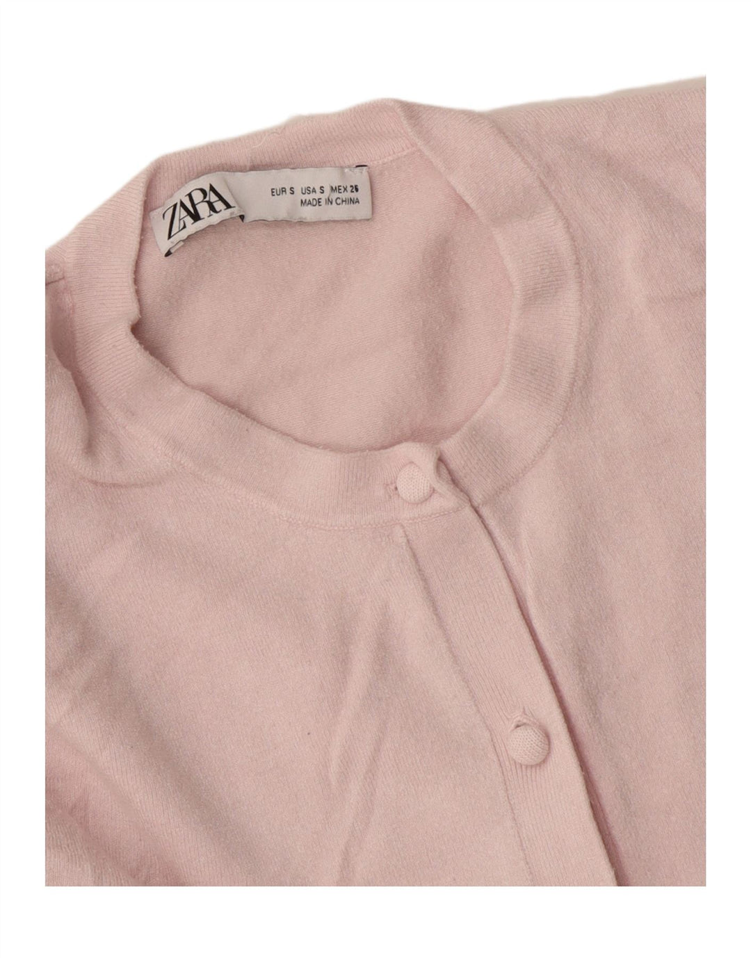 Pulover cardigan pentru femei Zara UK 10 mic roz