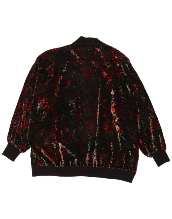 Top cardigan deschis pentru femei Vintage UK 22 3XL Multicolor Floral