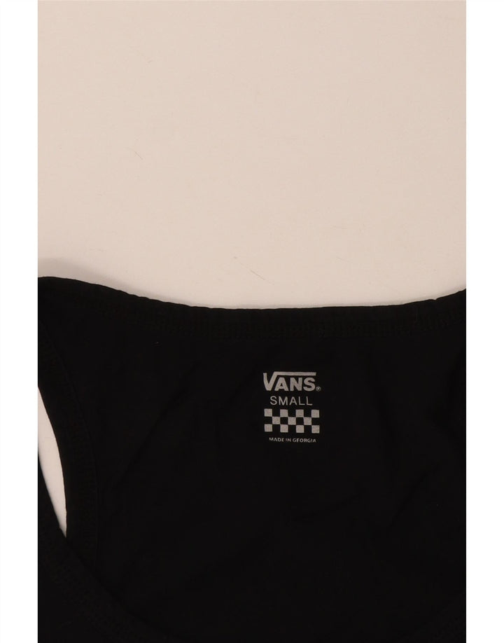 Top cu vestă grafică pentru femei Vans UK 10 Small Black