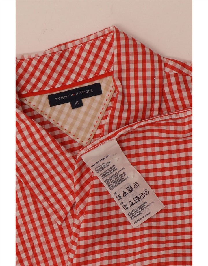 Cămașă Tommy Hilfiger pentru femei US 10 Large Red Gingham Bumbac