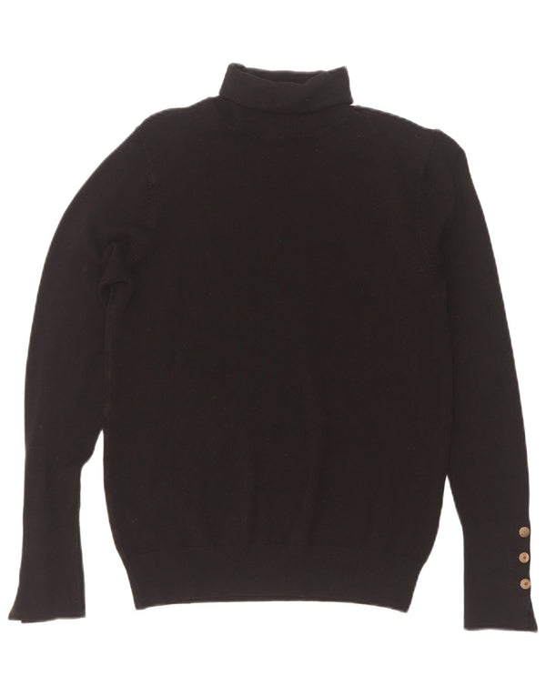 Pulover pentru femei cu gât rulat Zara UK 12 Medium Negru
