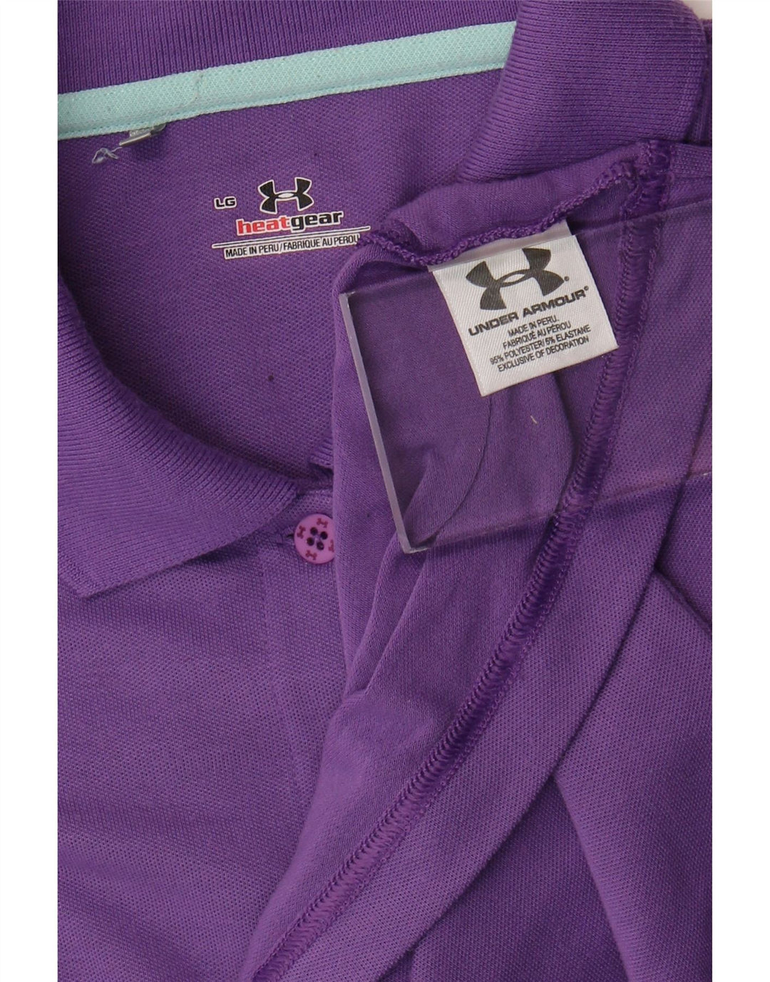 Tricou polo Under Armour pentru femei Heat Gear UK 16 Poliester violet mare