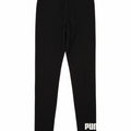 PUMA Womens Graphic Leggings UK 14 Large  Black Cotton