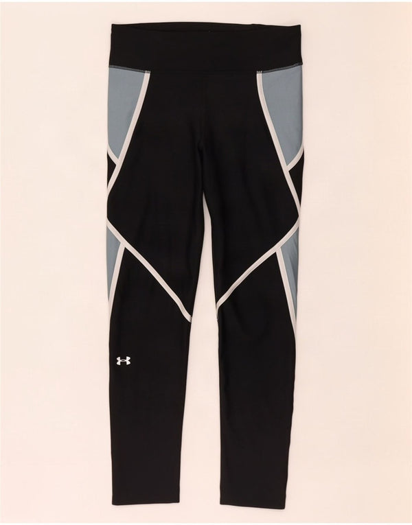 Leggings Under Armour pentru femei Heat Gear UK 12 Medium Black Colorblock