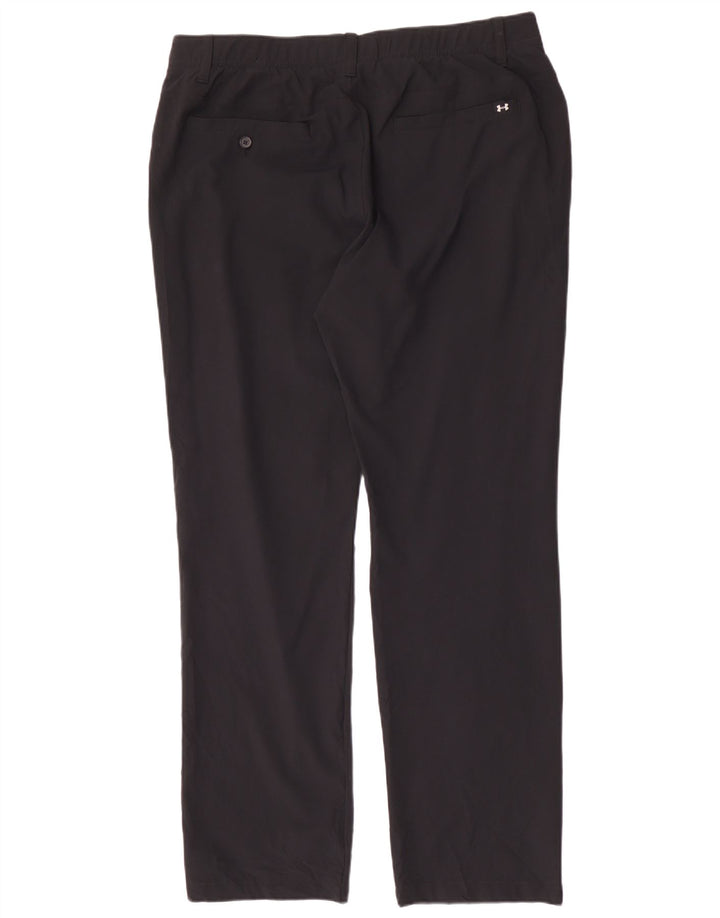 Pantaloni chino drepti pentru bărbați UNDER ARMOUR L38 L32 Poliester negru