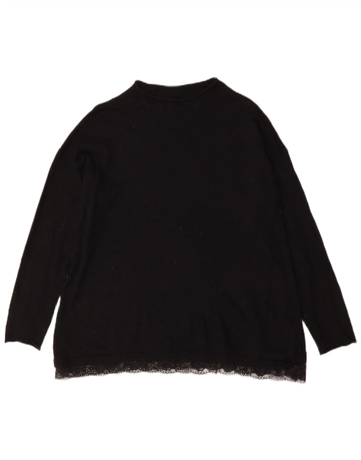 Pulover cu gât țestoasă pentru femei Marks & Spencer UK 14 mare negru