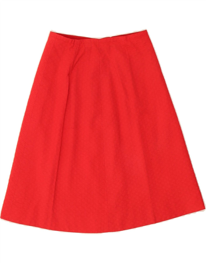 VINTAGE Womens A-Line Skirt W24 XS Red Vintage Vintage and Second-Hand Vintage from Messina Hembry 