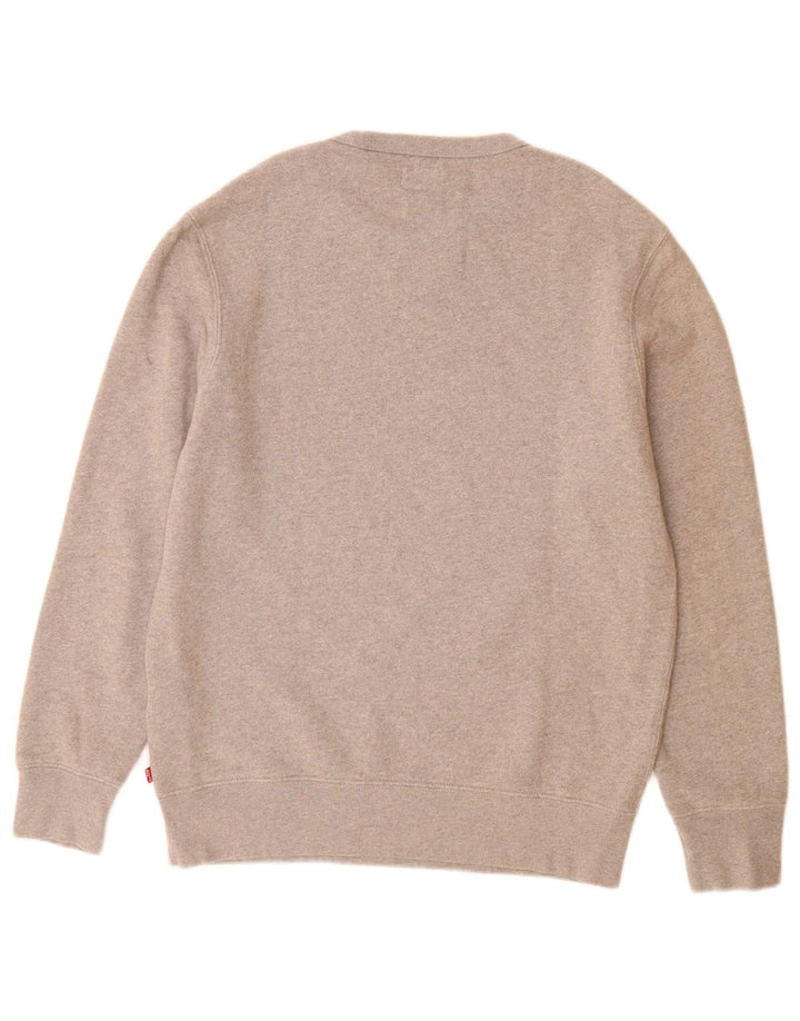 Levi's Pulover grafic pentru bărbați, bumbac mic, gri
