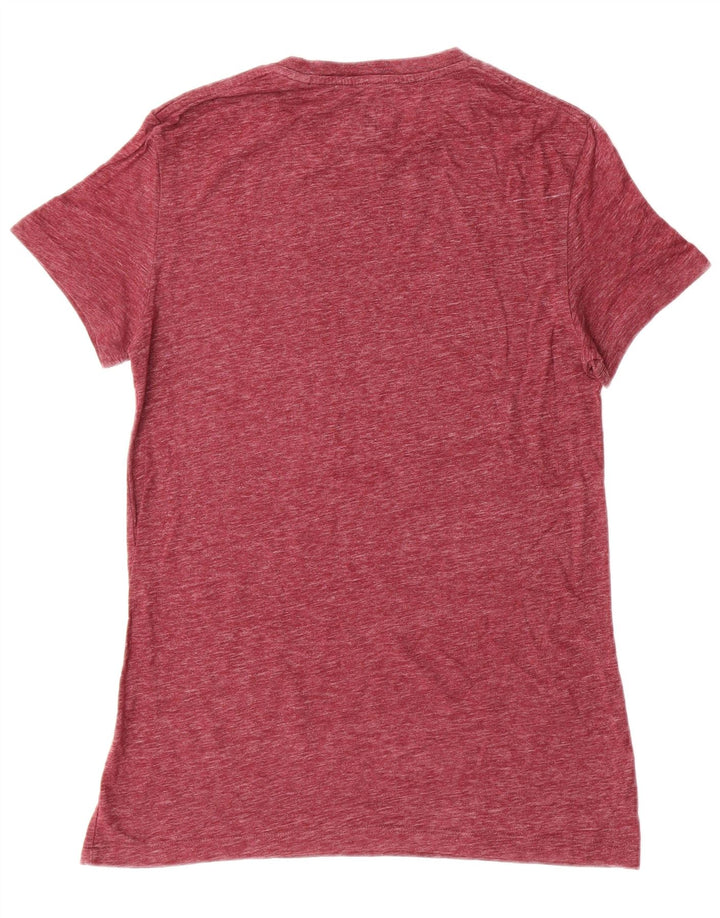 JACK WILLS Tricou Bărbați XS Bumbac Burgundy