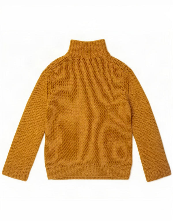 Pulover cu gât țestoasă supradimensionat pentru femei Massimo Dutti UK 6 XS Galben