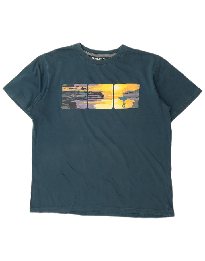 Tricou grafic pentru bărbați Mountain Warehouse Top mare verde
