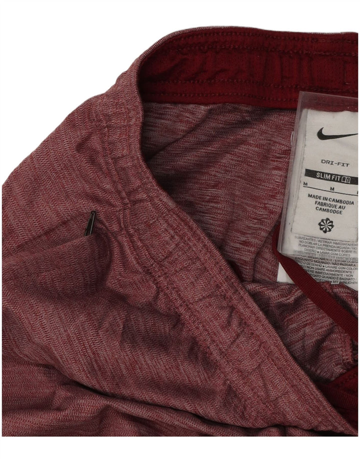 Pantaloni scurți sport NIKE Dri Fit Slim Fit pentru bărbați, mediu Burgundy Colorblock