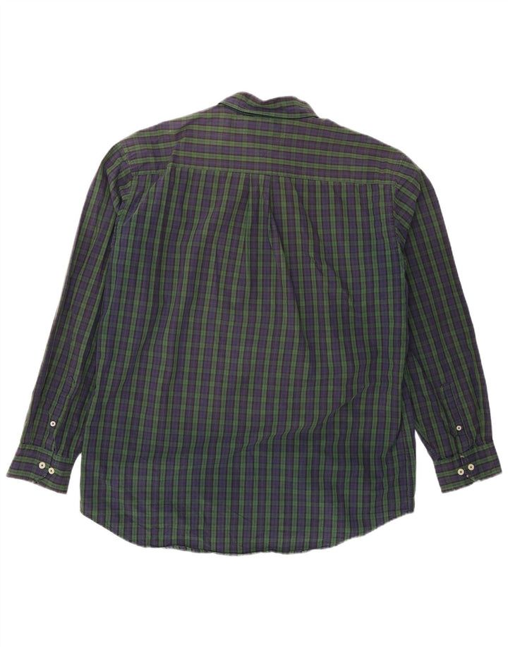 Cămașă pentru bărbați Tommy Hilfiger XL, bumbac cu carouri bleumarin