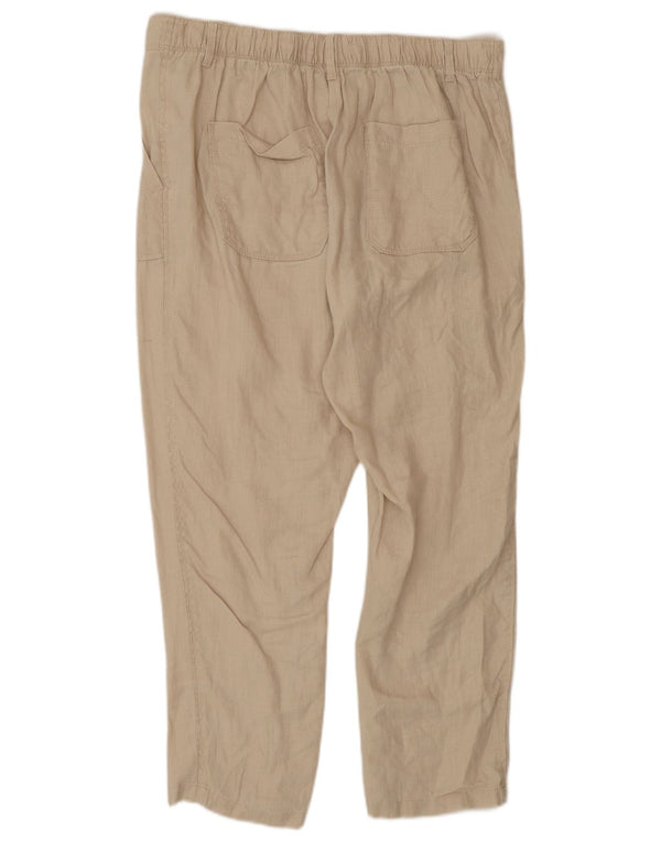 Pantaloni conici pentru femei Marks & Spencer UK 12 Medium W30 L27 Bej in
