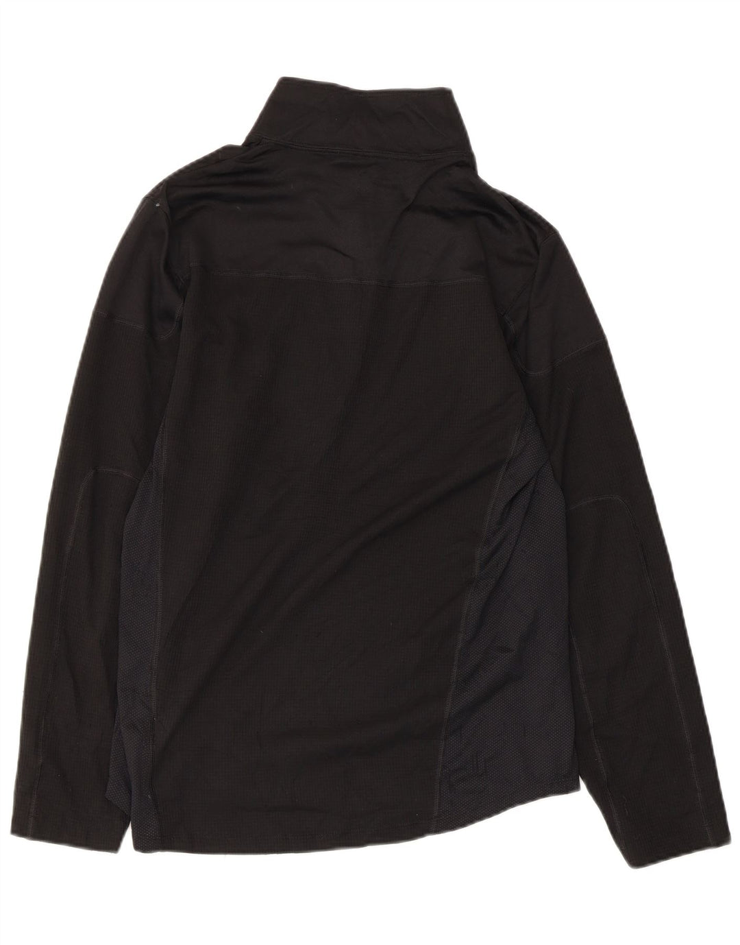 EDDIE BAUER Top de trening pentru femei, cu fermoar, cu gât, 10 UK, negru