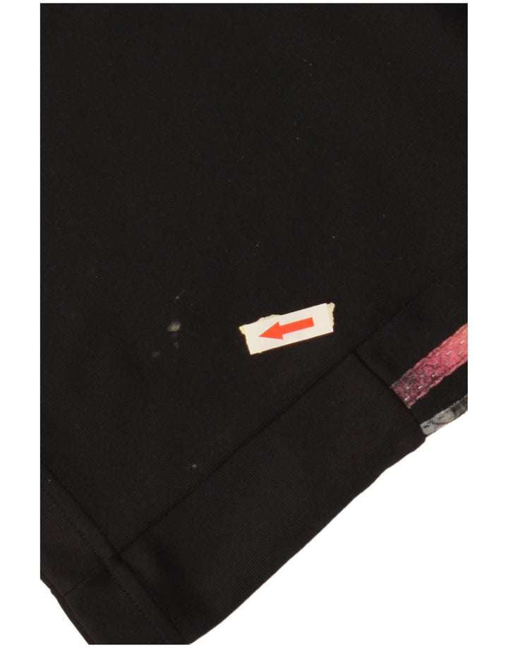 Pantaloni scurți sport pentru fete ADIDAS 13-14 ani W28 L8 poliester negru