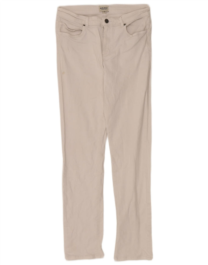 White Stuff Blugi drepti pentru femei UK 12 Medium W28 L28 Bumbac