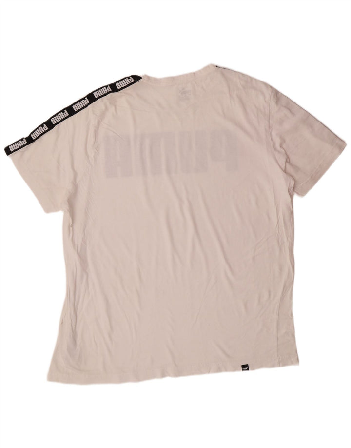 Tricou grafic PUMA pentru bărbați Top 2XL bumbac alb