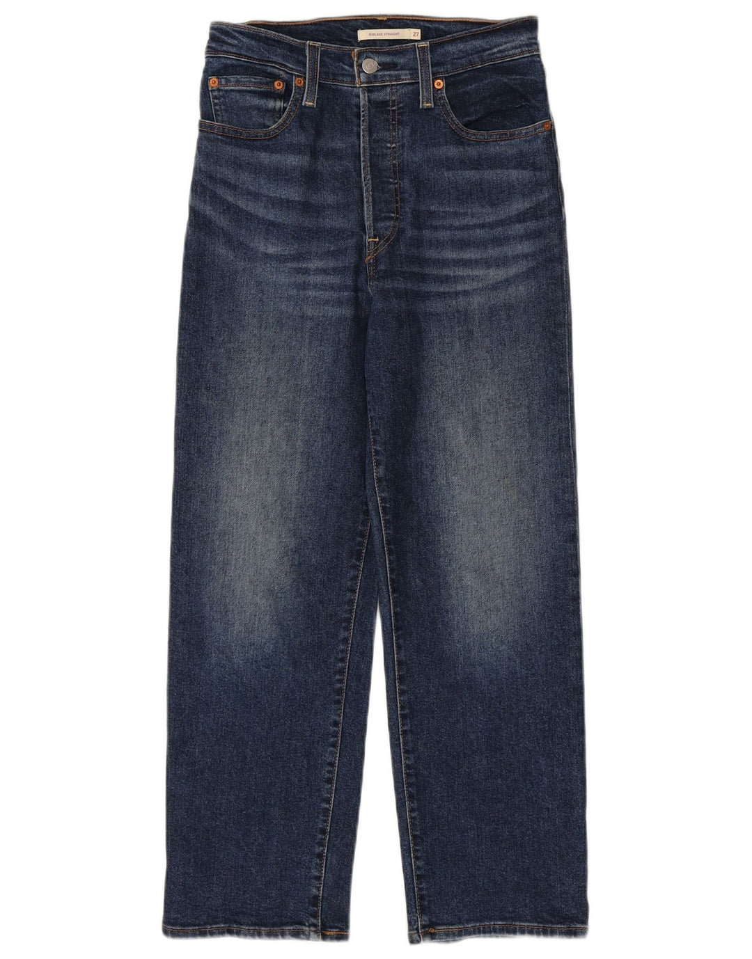 Blugi drepti pentru femei Levi's Ribcage W27 L27 Bumbac albastru
