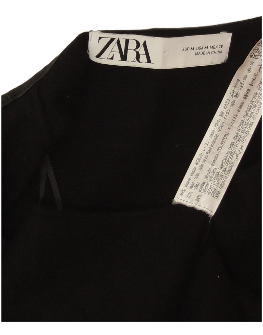 Pardesiu deschis pentru femei Zara UK 12 Medium Black Viscose