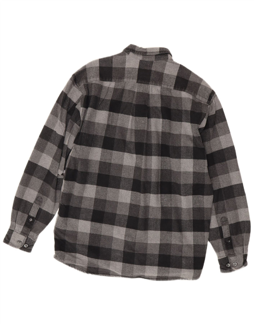 Cămașă de flanel pentru bărbați Eddie Bauer, bumbac vichy, gri mediu