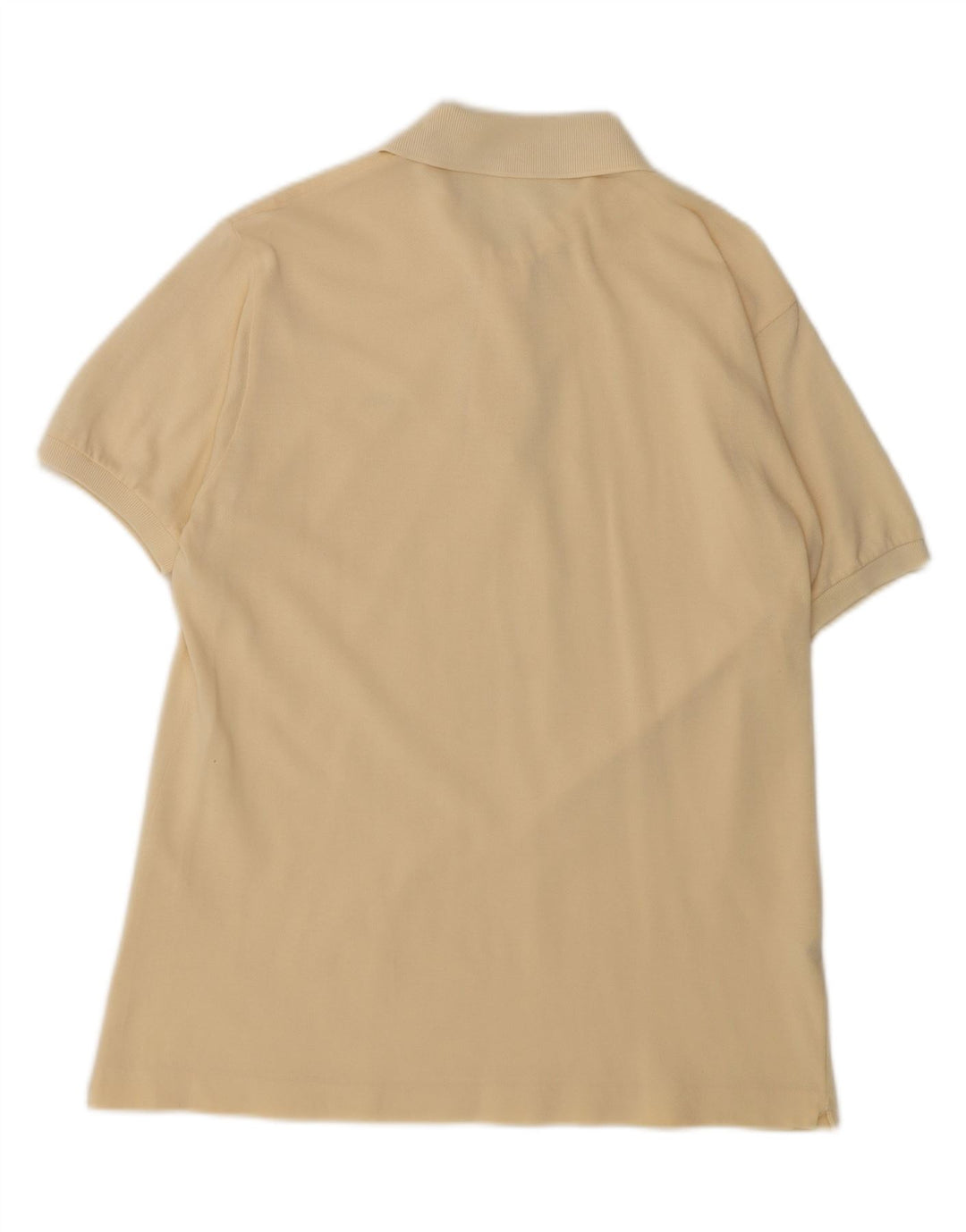 Tricou polo Lacoste pentru bărbați, cu formă regulată, mărimea 4, bumbac galben mediu, clasic