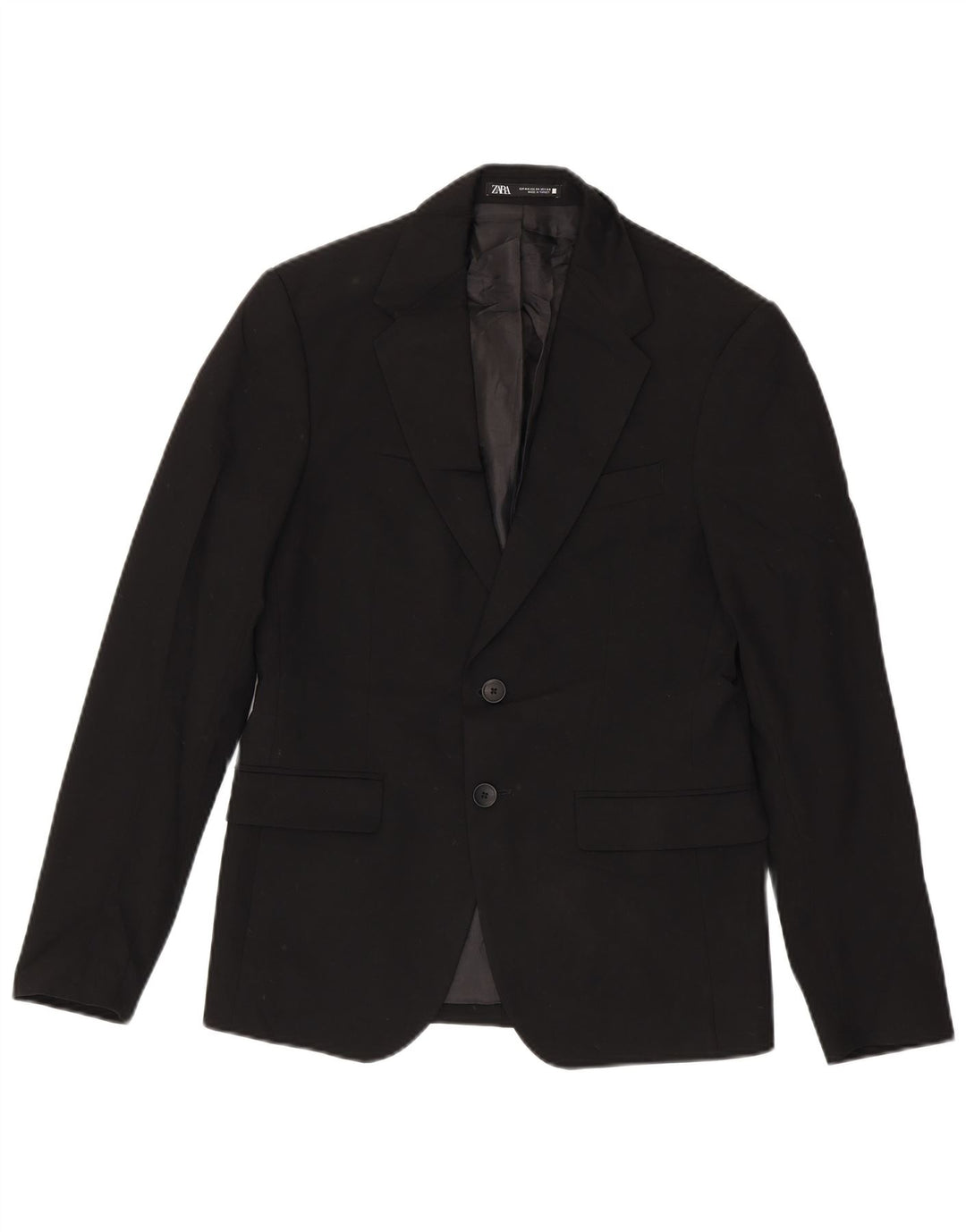 Blazer pentru bărbați ZARA cu 2 nasturi EU 44 XS Viscoză bleumarin