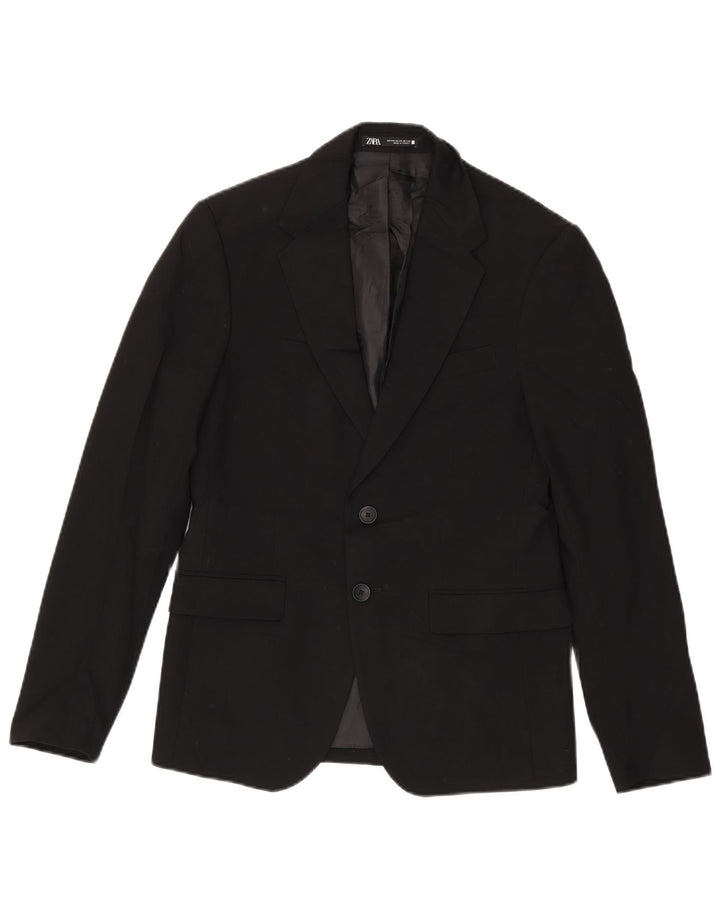Blazer pentru bărbați ZARA cu 2 nasturi EU 44 XS Viscoză bleumarin