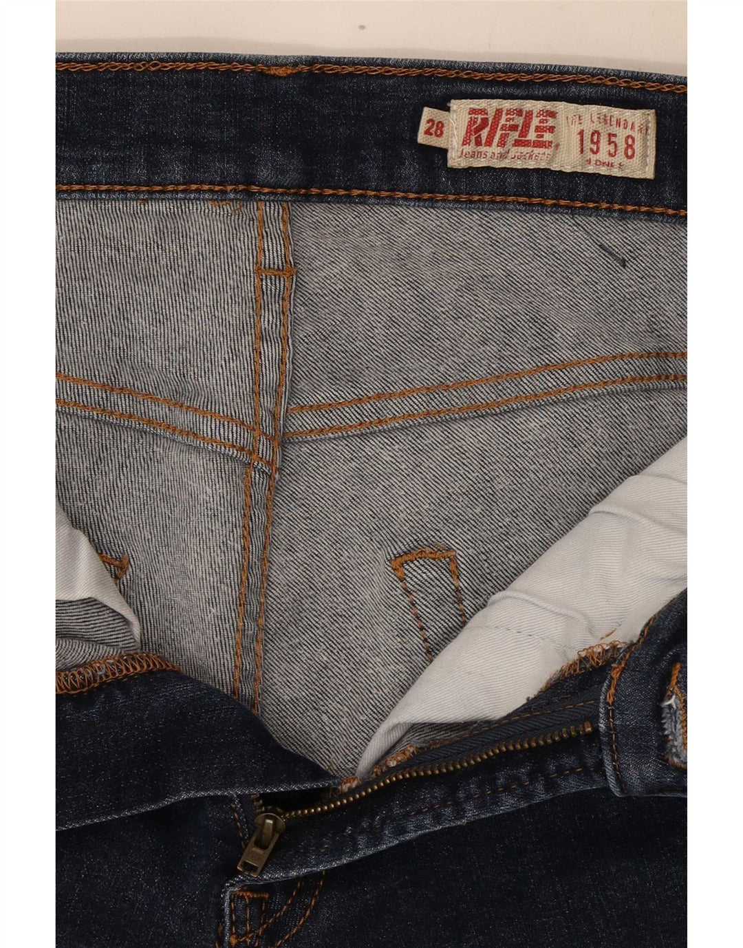 Blugi slim pentru femei Rifle W28 L32 bumbac bleumarin