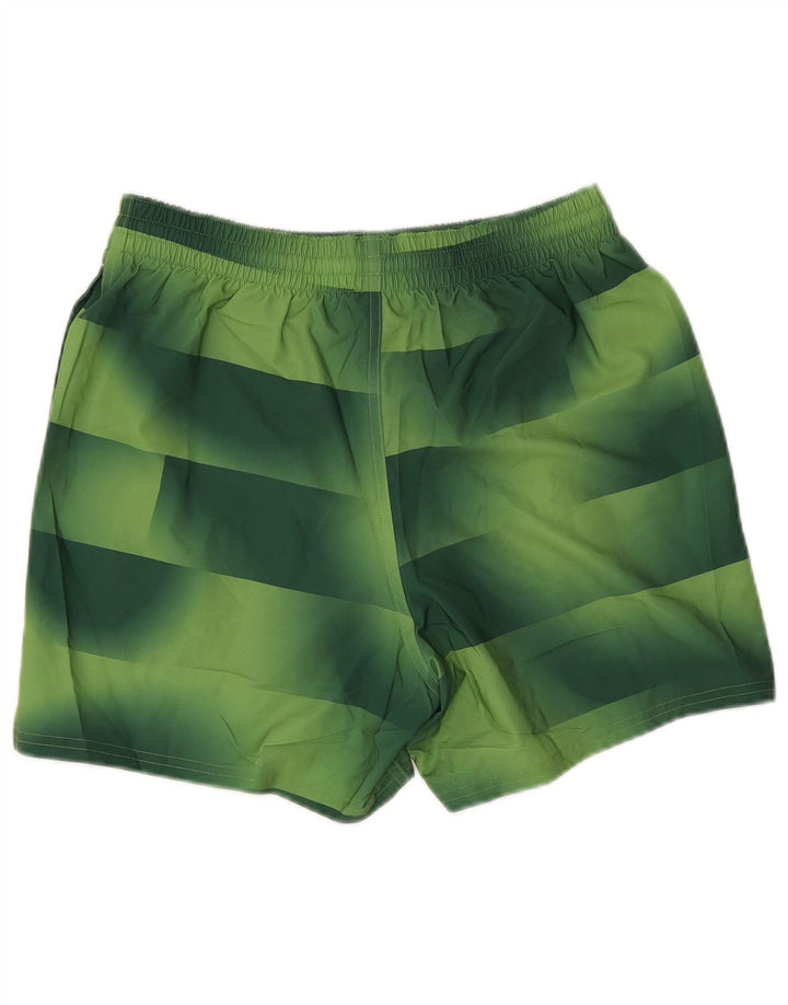 Pantaloni scurți sport Nike pentru bărbați, poliester cu dungi verzi medii