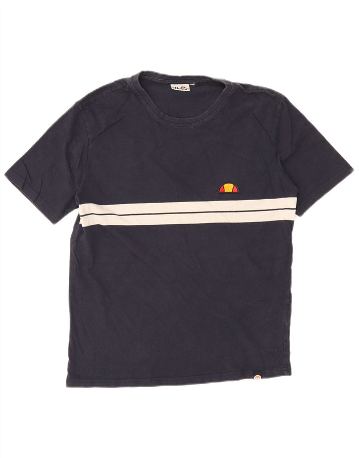 Tricou pentru bărbați Ellesse Top mic din bumbac cu dungi bleumarin