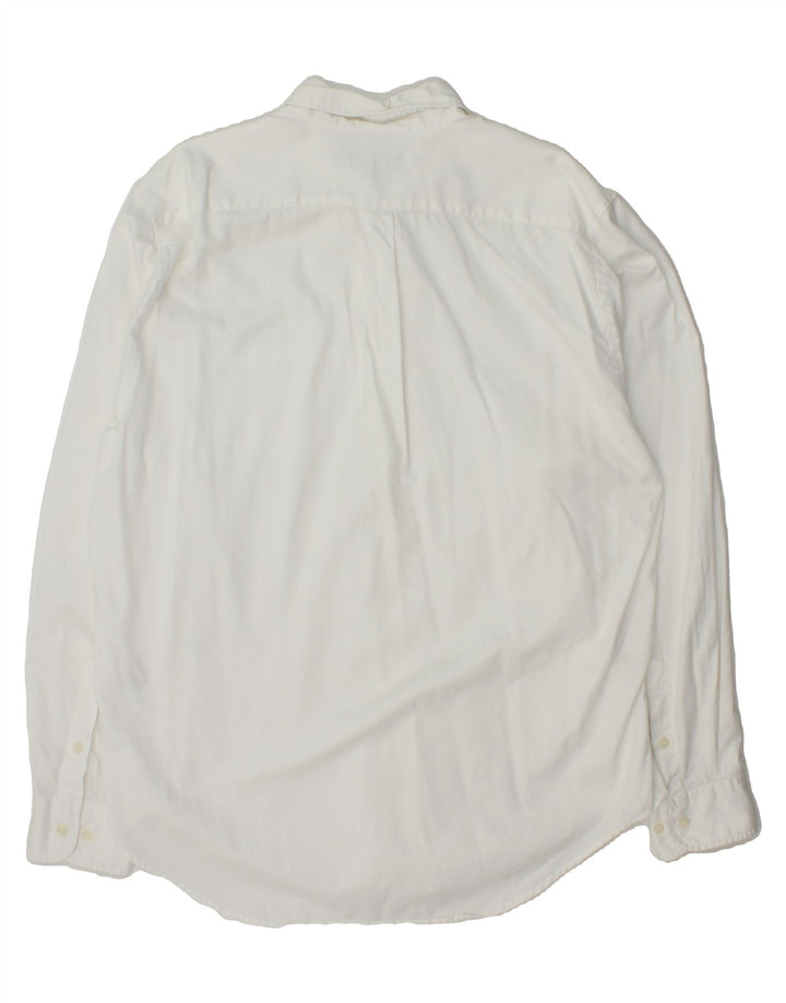 BLUNAUTA Mens Shirt Size 44 XL White Cotton Vintage Blunauta and Second-Hand Blunauta from Messina Hembry 