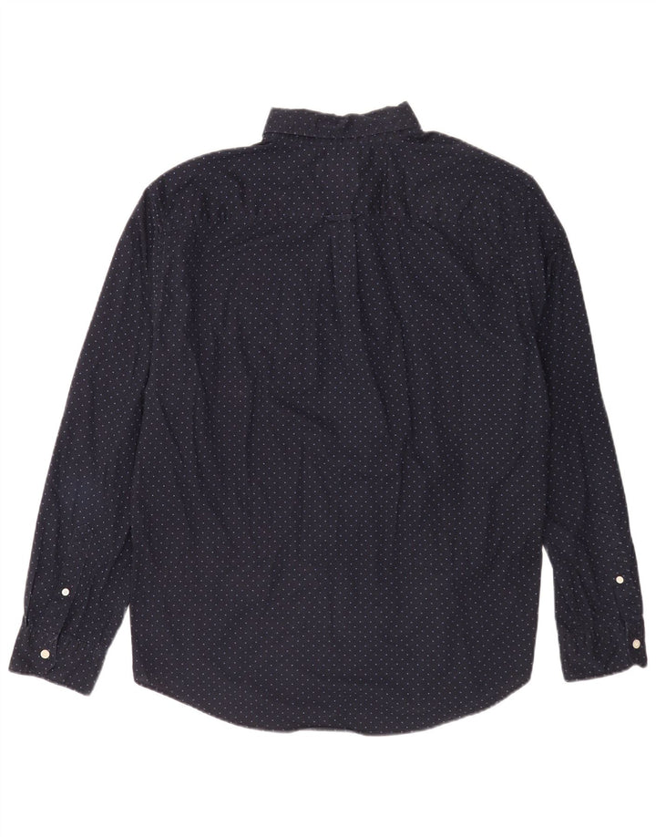 Cămașă pentru bărbați American Eagle XL bleumarin, bumbac cu pete