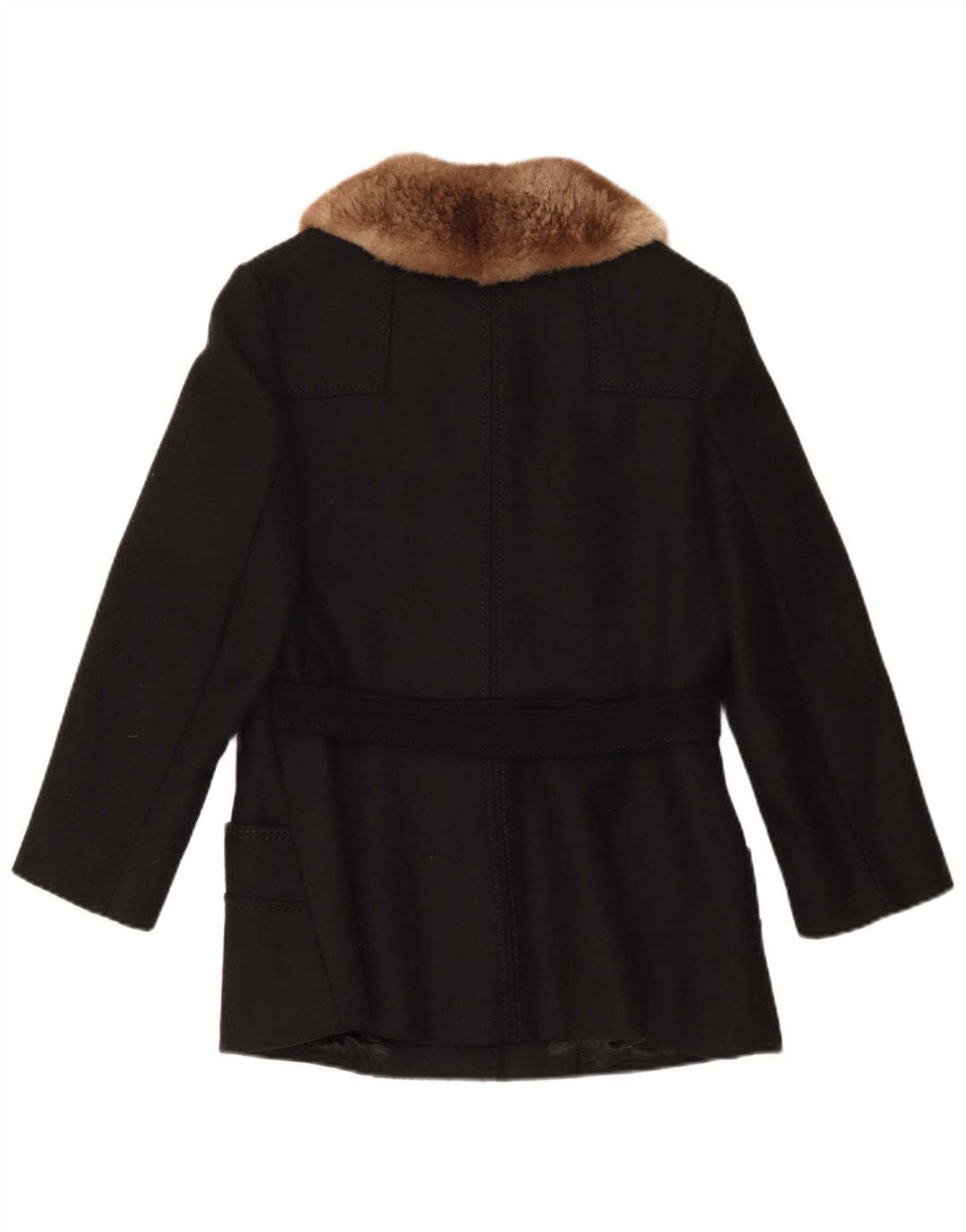 Palton pentru femei Your Sixth Sense UK 10 Small Black Wool