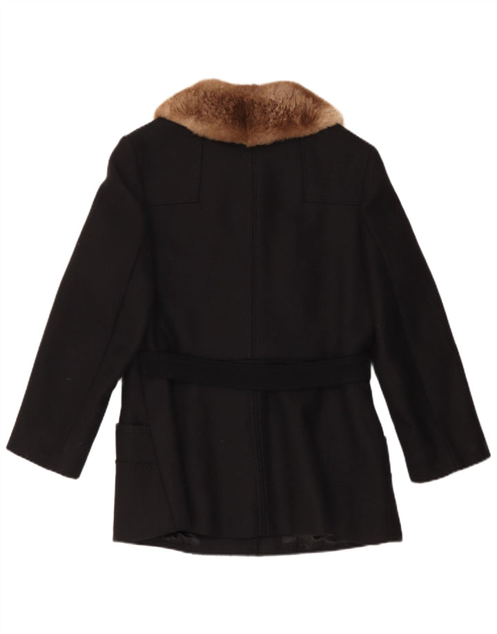 Palton pentru femei Your Sixth Sense UK 10 Small Black Wool