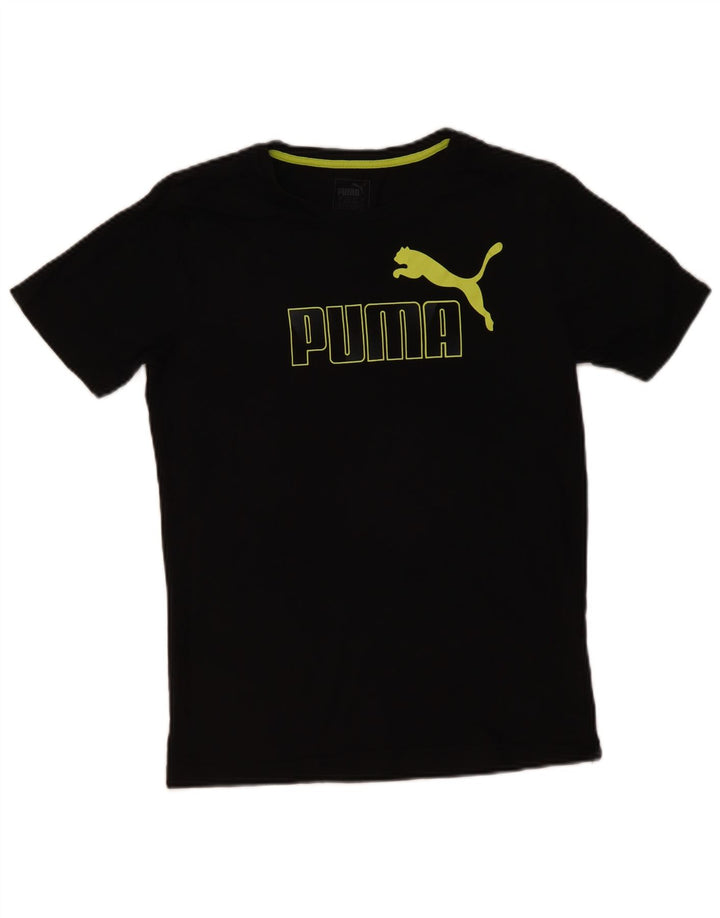 Tricou grafic Puma pentru bărbați Top mic bumbac negru
