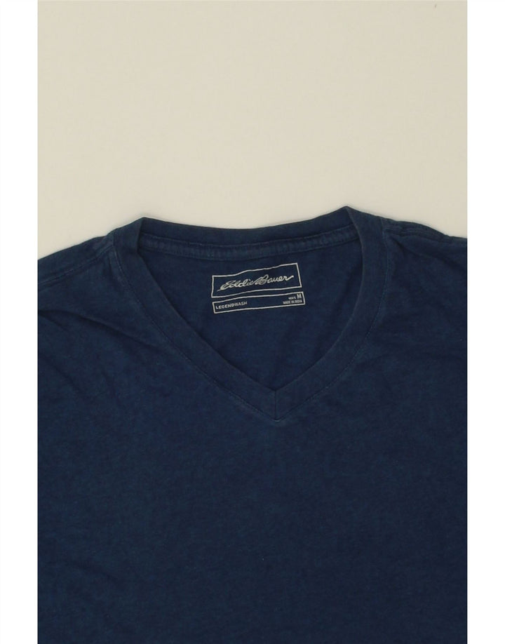 EDDIE BAUER Mens T-Shirt Top Medium Navy Blue Cotton Vintage Eddie Bauer and Second-Hand Eddie Bauer from Messina Hembry 