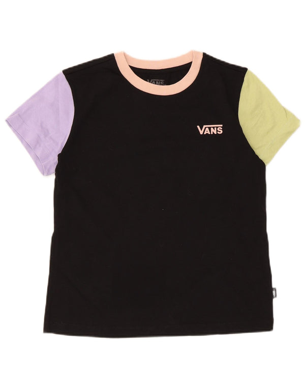 Tricou pentru femei Vans UK 6 XS, bumbac negru, bloc de culoare