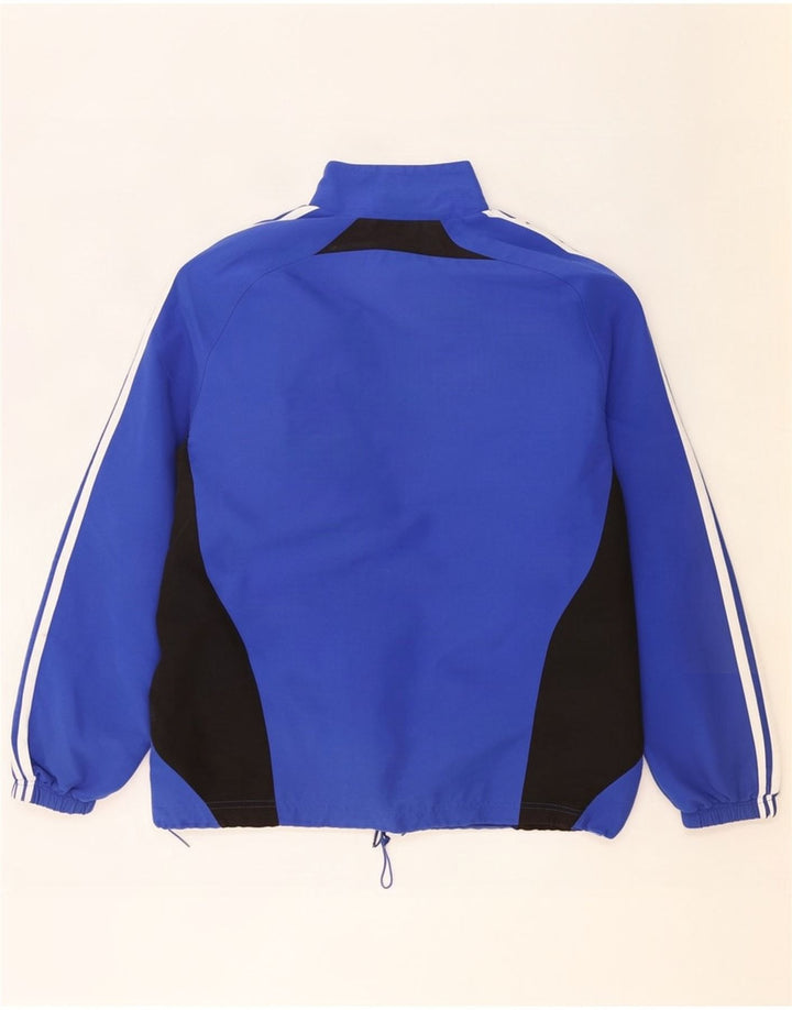 Jachetă de top pentru trening grafic Adidas pentru bărbați Marea Britanie 38/40, albastru mediu, bloc de culoare