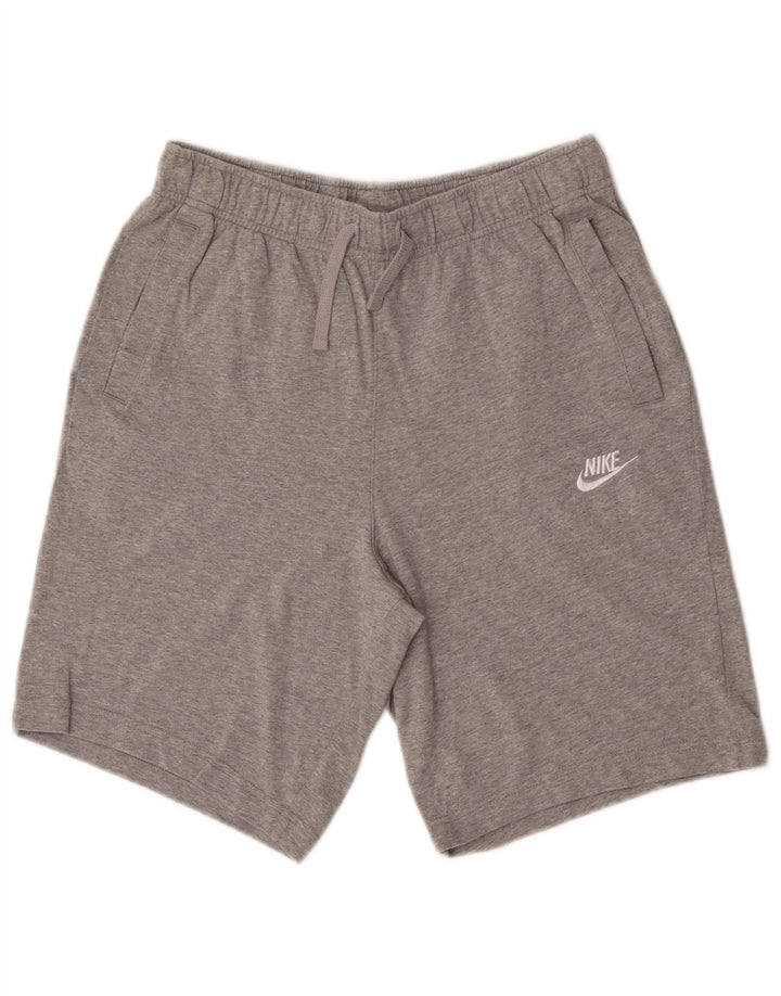 Pantaloni scurți sport Nike pentru bărbați, bumbac, gri mici