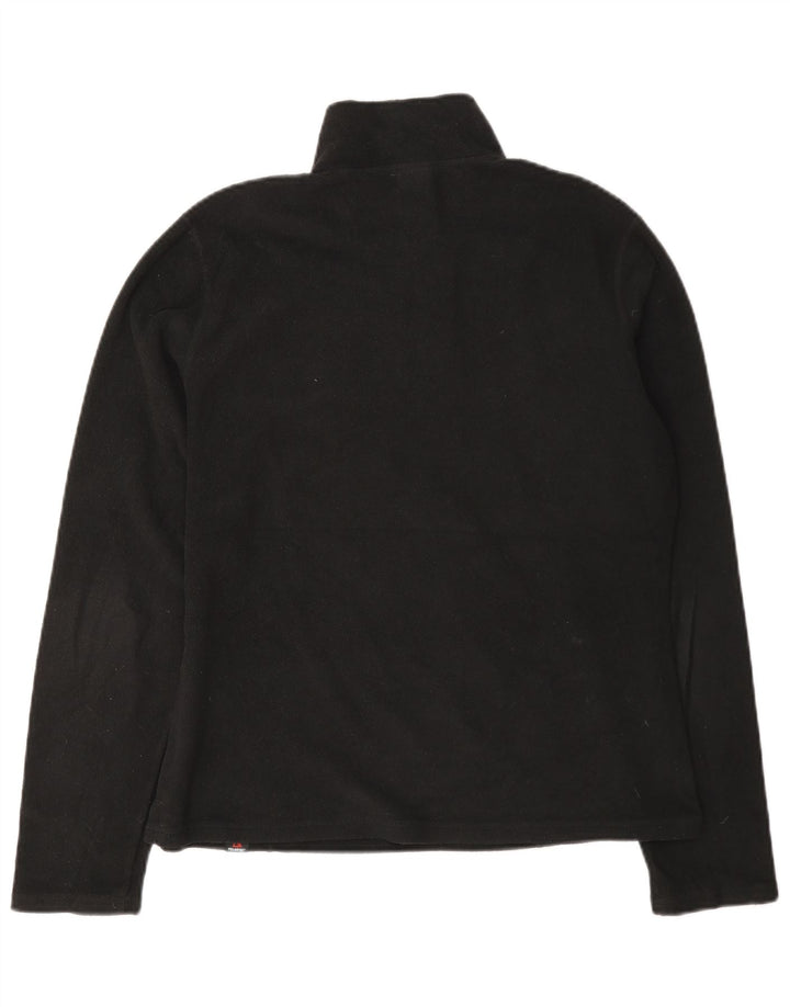 Pulover din lână The North Face pentru femei, cu fermoar și gât, UK 14 Poliester mediu negru