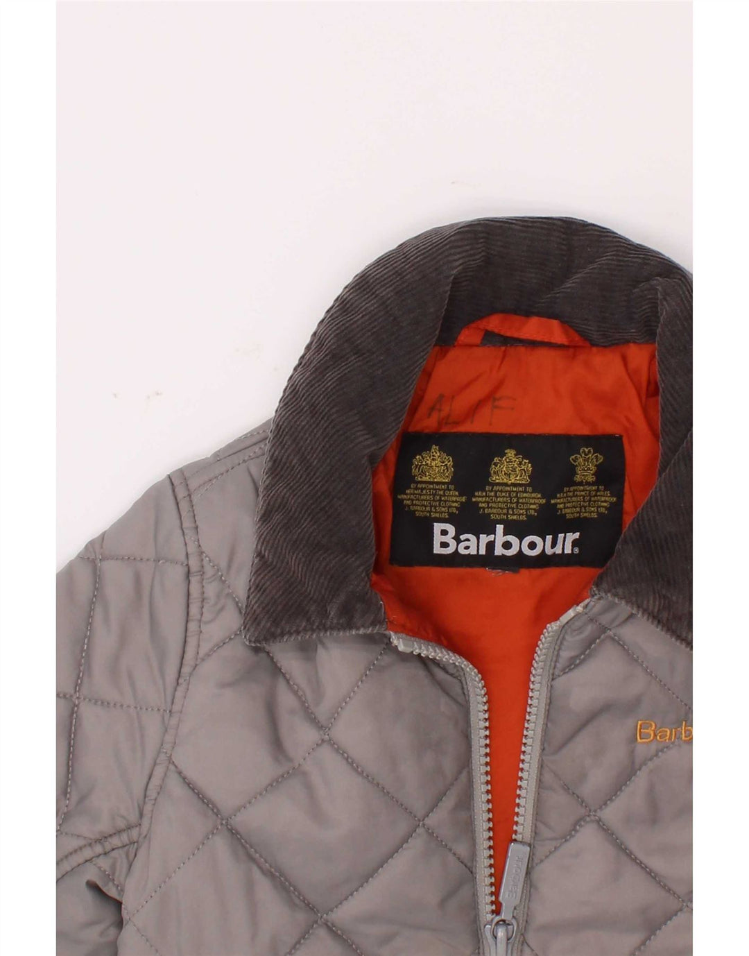 Jachetă matlasată pentru băieți Barbour 3-4 ani, gri