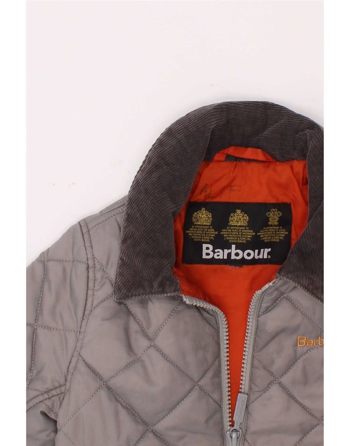 Jachetă matlasată pentru băieți Barbour 3-4 ani, gri