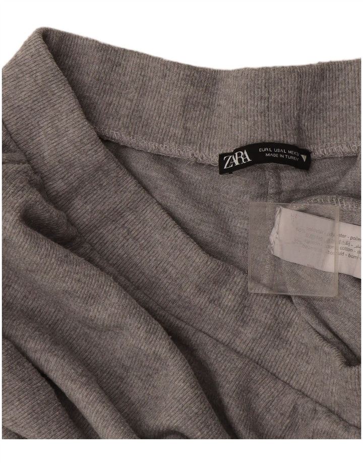 Pantaloni de trening Zara pentru femei UK 14, mare, gri, poliester