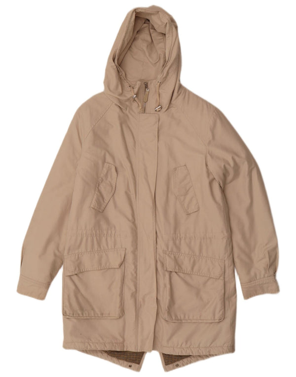 Jachetă parka supradimensionată Hobbs pentru femei UK 8 mic, bej, bumbac