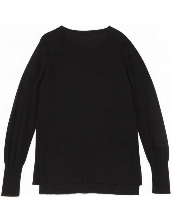 Mossimo Pulover cardigan pentru femei UK 12 Medium Black Nylon