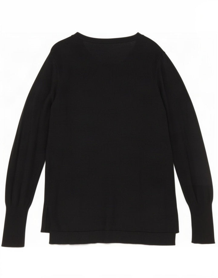 Mossimo Pulover cardigan pentru femei UK 12 Medium Black Nylon