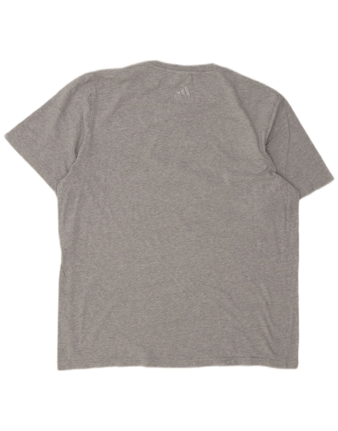 Tricou grafic pentru bărbați Adidas Top mare, gri bumbac