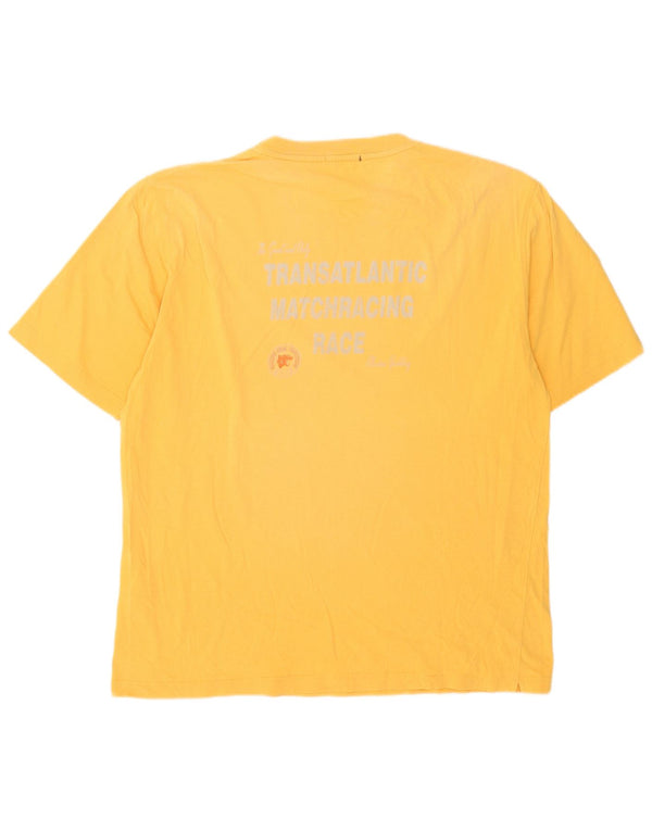 Marina Yachting Tricou grafic pentru bărbați Top XL Bumbac galben