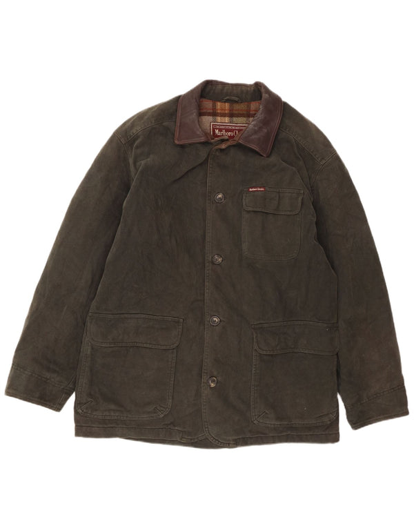 MARLBORO CLASSICS Jachetă utilitare pentru bărbați UK 38 Medium Khaki Colorblock